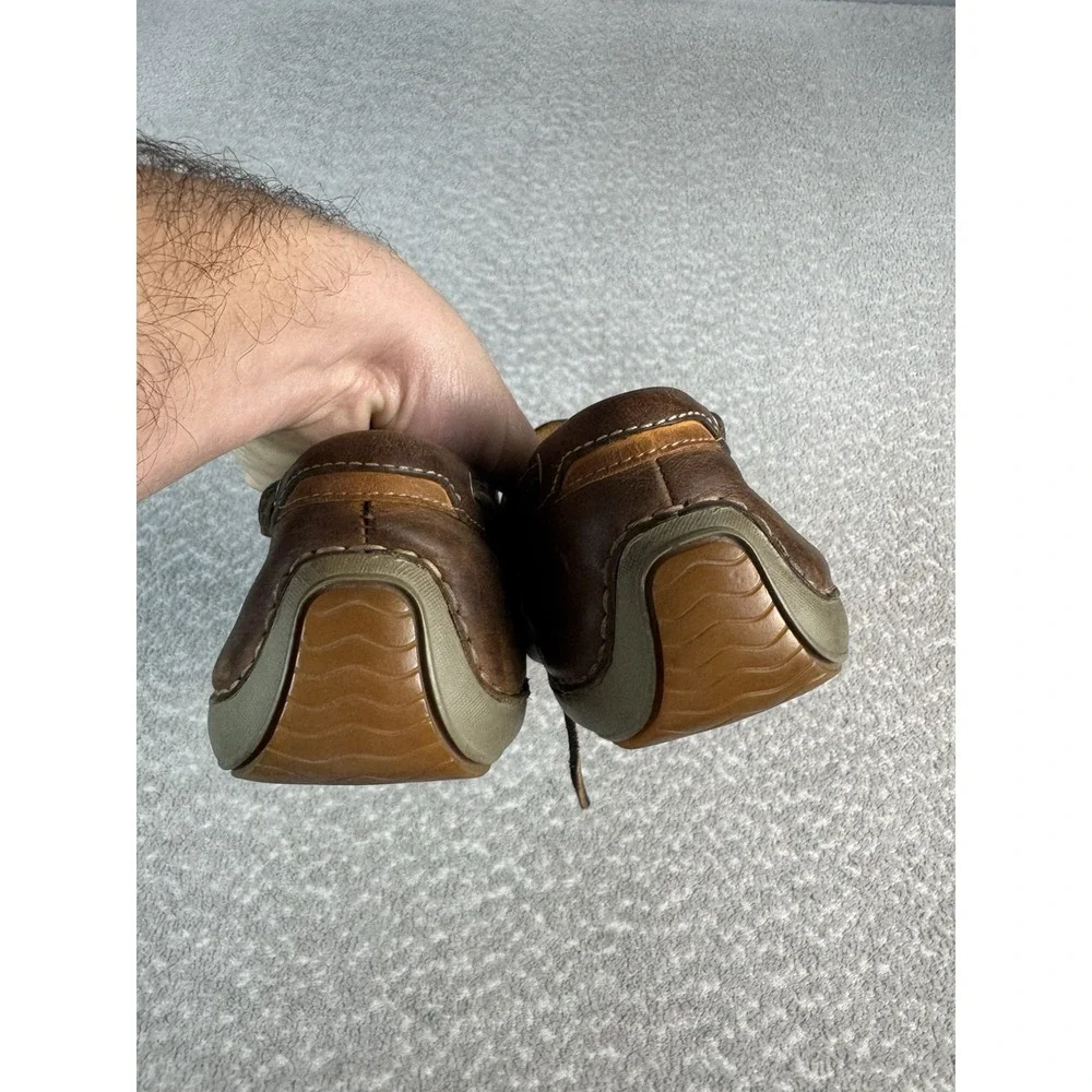 Timberland 74017 Annapolis‎ 2 Eye MOC Toe Men's Leather Boat Shoes 11 Brown